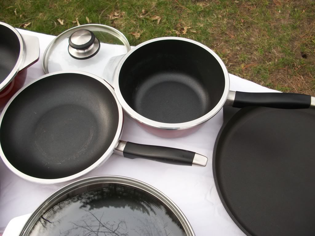 KITCHEN FAIR Cast Aluminum 10 pc COOKWARE SET like CLUB